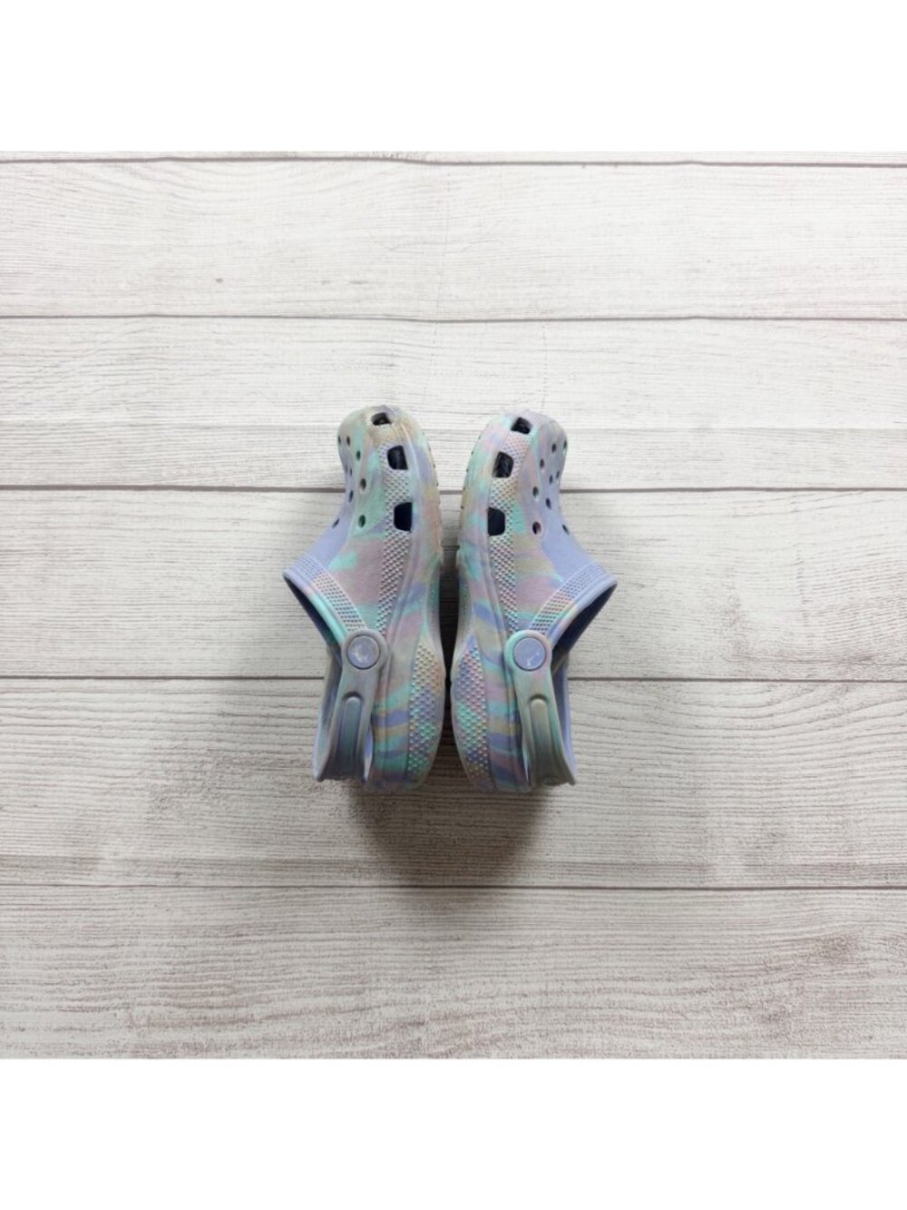 Crocs Tie Dye Classic Clog Shoes Kid Junior 1 - Picture 4 of 5
